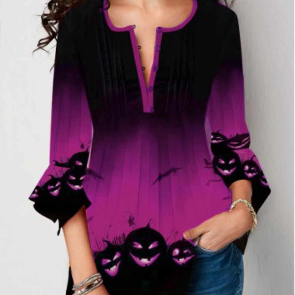 Halloween print top 🦇